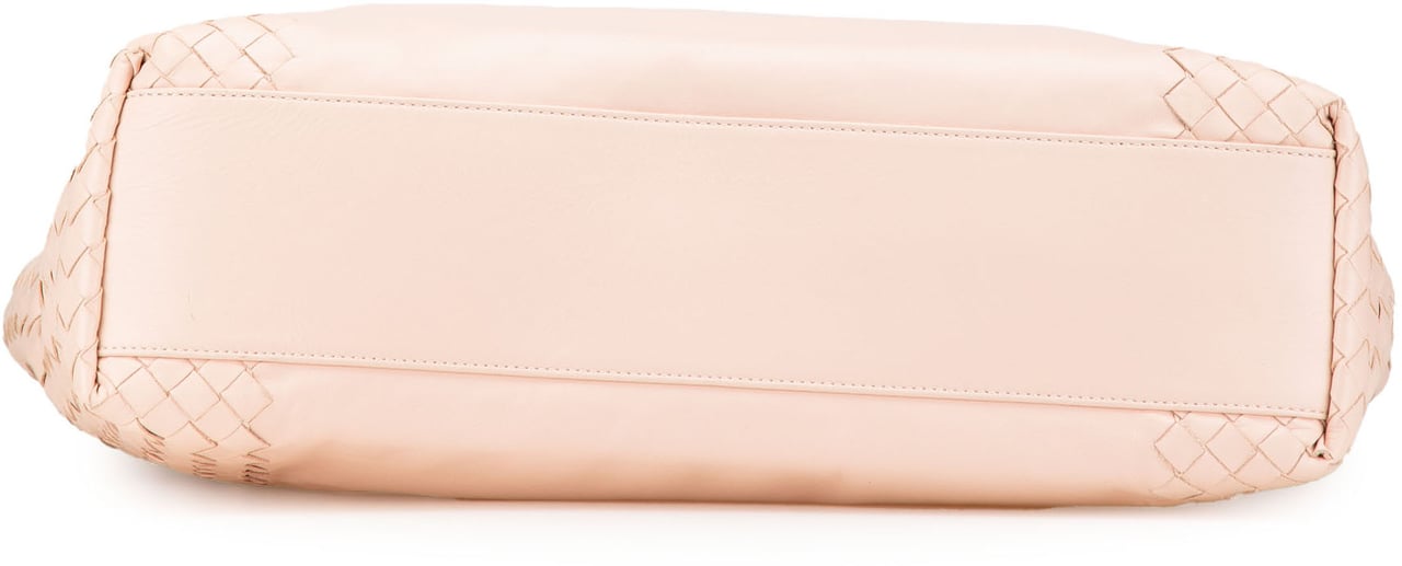 Bottega Veneta Leather Intrecciato Tote Roze
