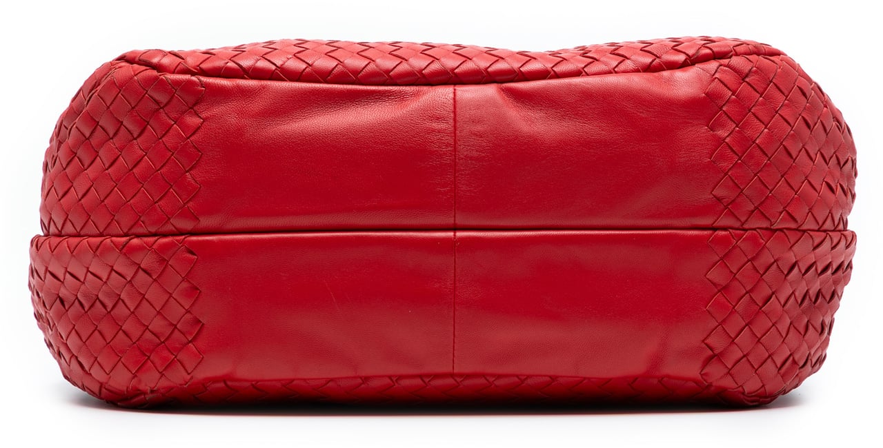 Bottega Veneta Small Nappa Intrecciato Campana Hobo Rood