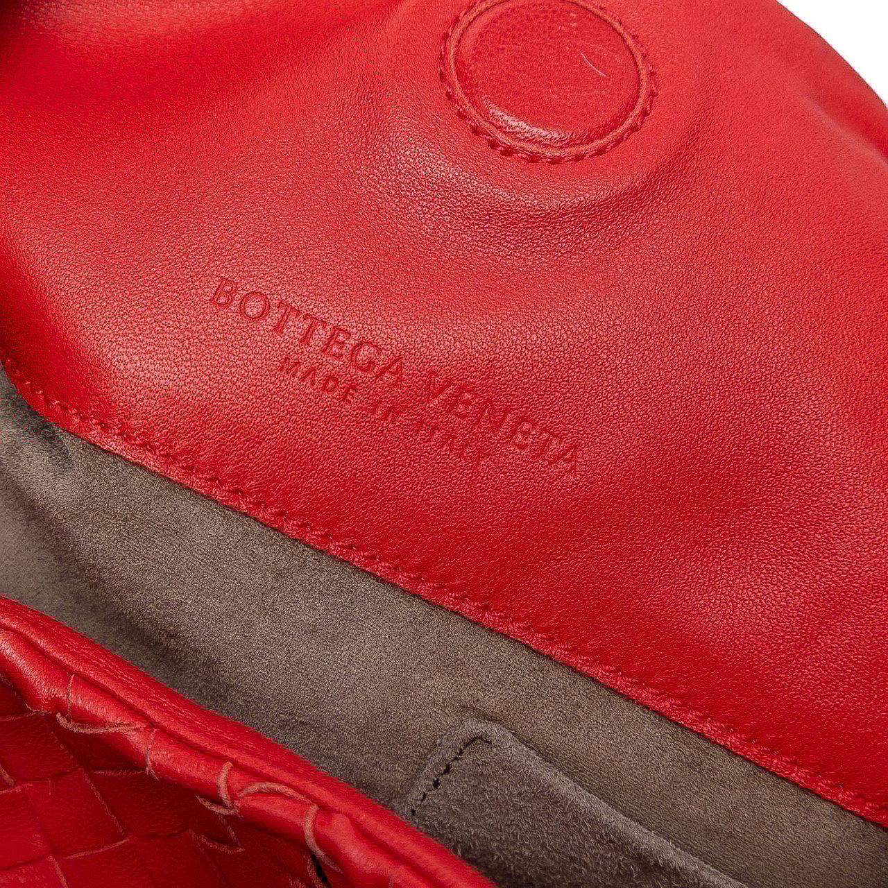 Bottega Veneta Small Nappa Intrecciato Campana Hobo Rood