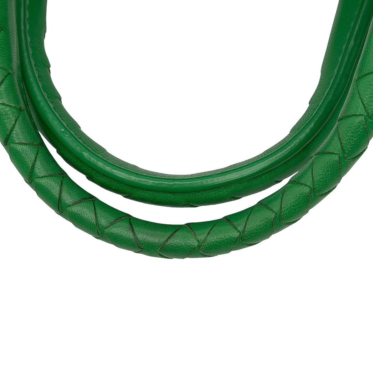 Bottega Veneta Small Nappa Intrecciato Roma Satchel Groen