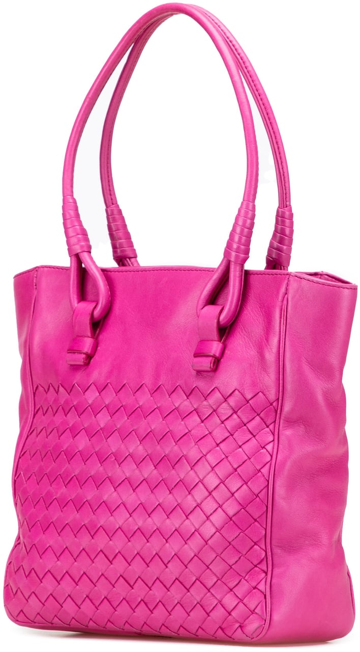 Bottega Veneta Nappa Intrecciato Tote Roze