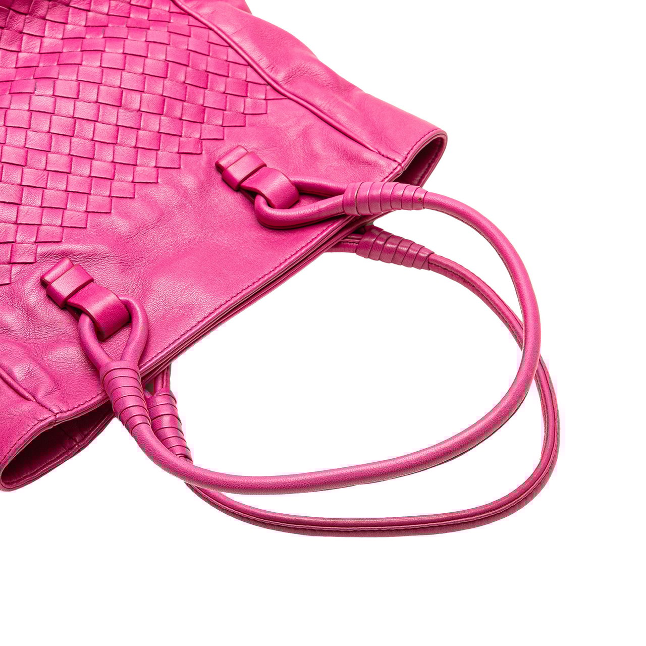 Bottega Veneta Nappa Intrecciato Tote Roze