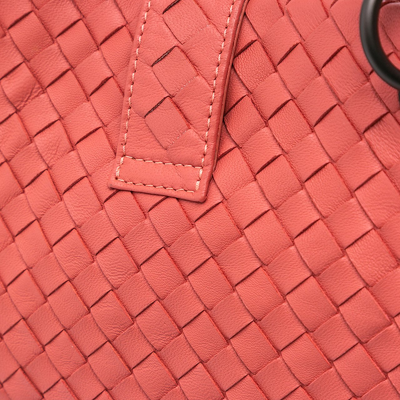 Bottega Veneta Medium Nappa Intrecciato Capri Tote Rood