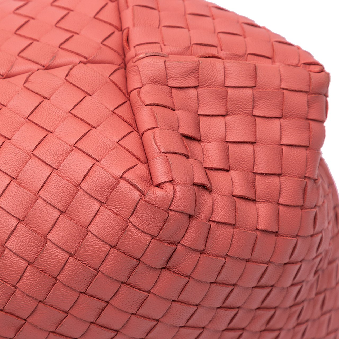 Bottega Veneta Medium Nappa Intrecciato Capri Tote Rood
