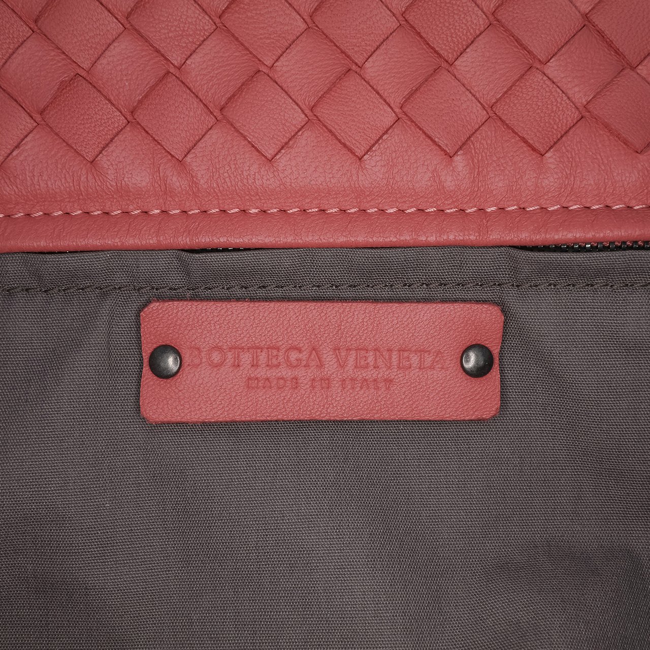 Bottega Veneta Medium Nappa Intrecciato Capri Tote Rood