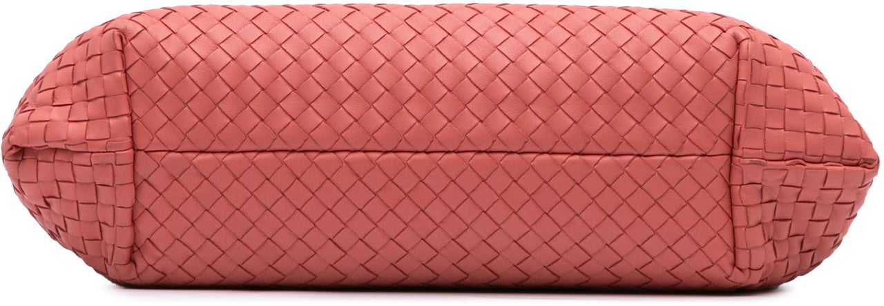 Bottega Veneta Medium Nappa Intrecciato Capri Tote Rood