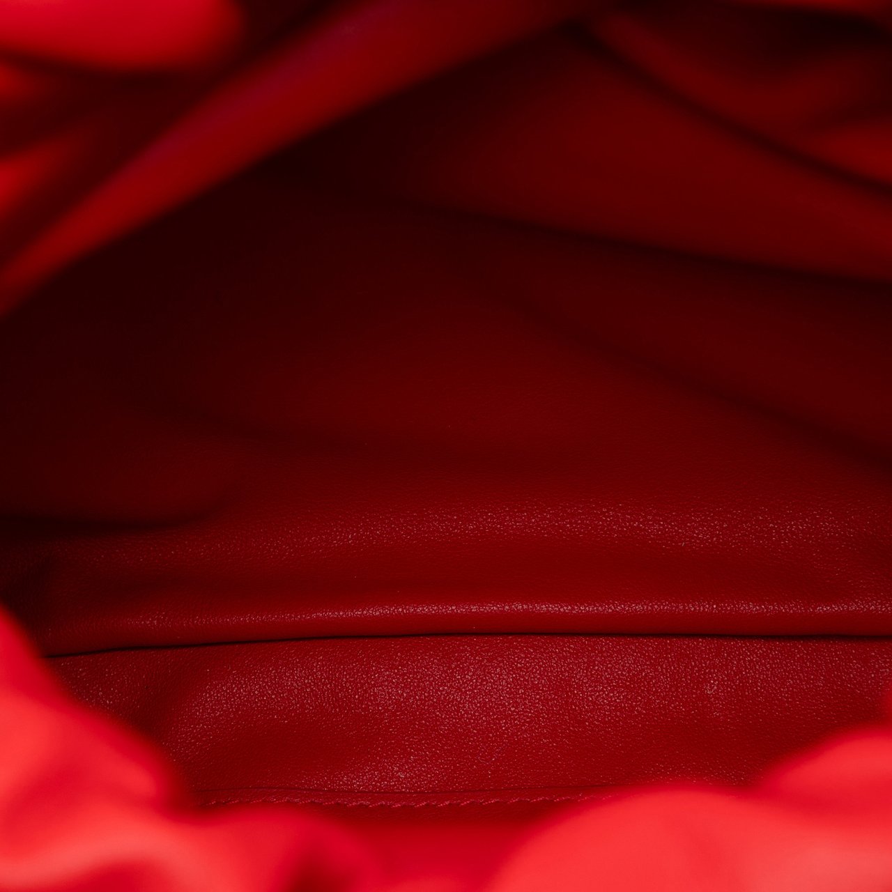 Bottega Veneta Nappa The Fringe Pouch Rood