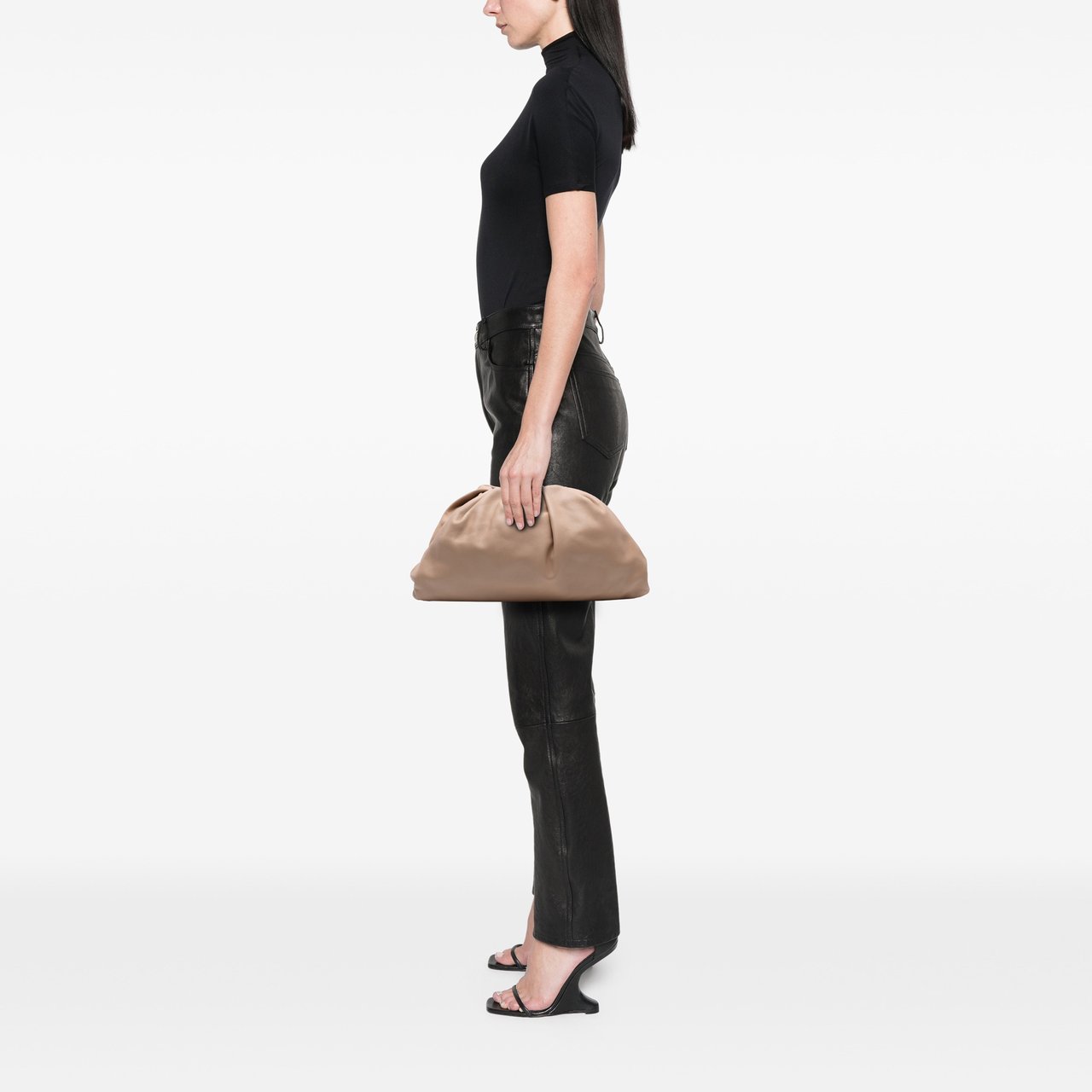 Bottega Veneta Lambskin The Pouch Bruin