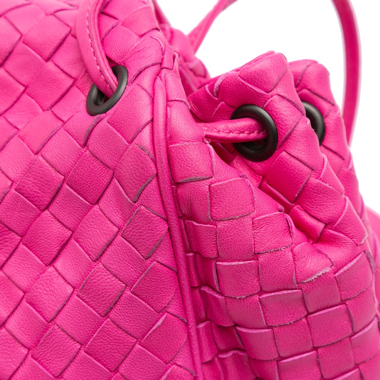 Bottega Veneta Nappa Intrecciato Flap Crossbody Roze