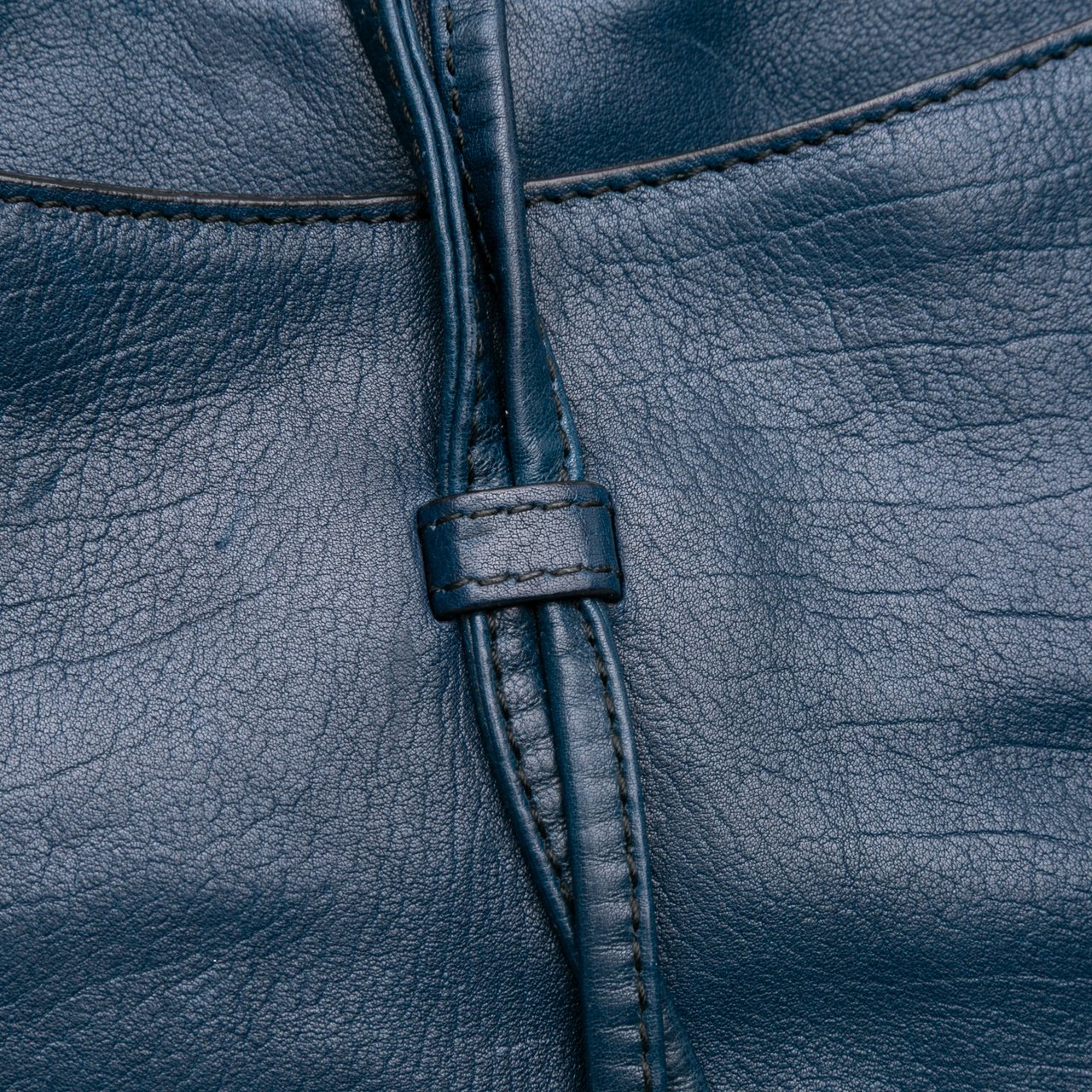 Bottega Veneta Intrecciato Trimmed Nappa Crossbody Blauw
