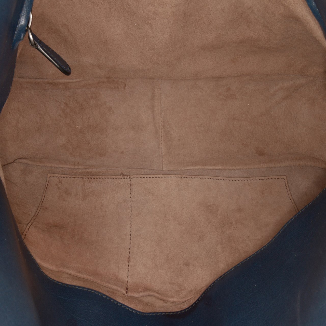 Bottega Veneta Intrecciato Trimmed Nappa Crossbody Blauw