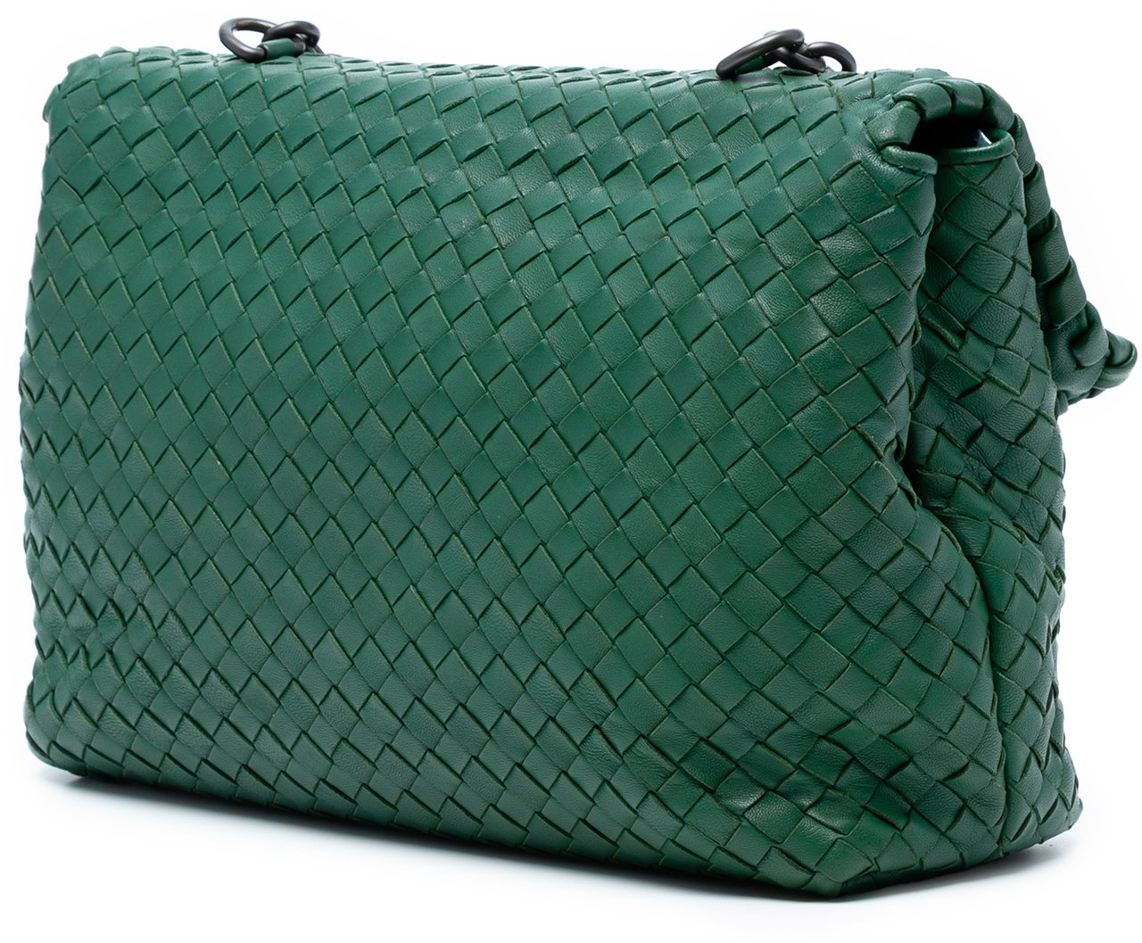 Bottega Veneta Medium Nappa Intrecciato Olimpia Shoulder Bag Groen