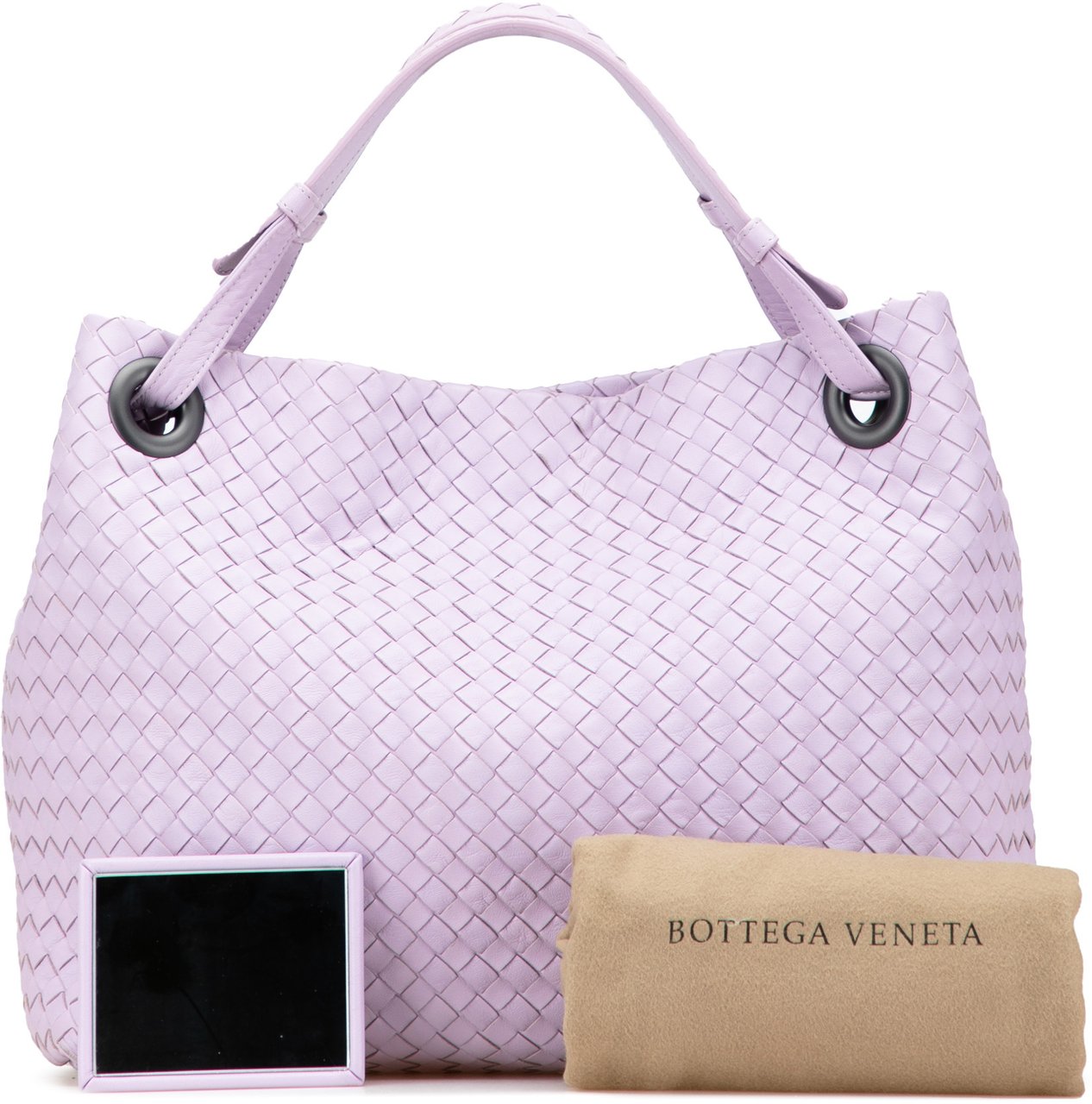 Bottega Veneta Medium Nappa Intrecciato Bella Tote Paars