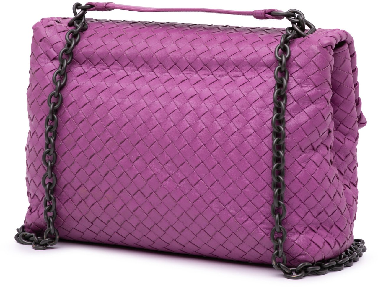 Bottega Veneta Medium Nappa Intrecciato Olimpia Shoulder Bag Paars