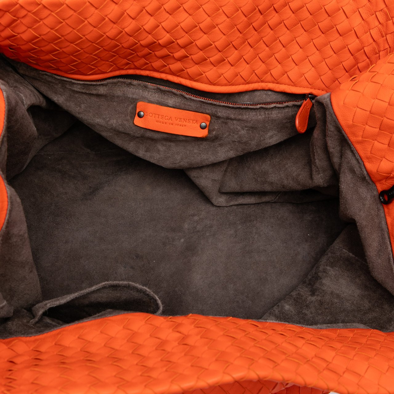 Bottega Veneta Large Nappa Intrecciato Cesta Tote Oranje