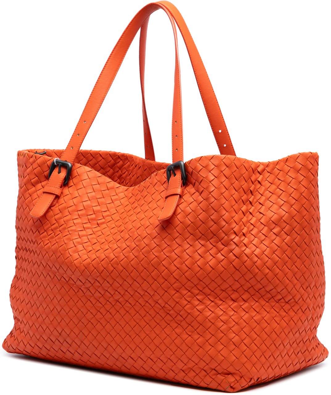 Bottega Veneta Large Nappa Intrecciato Cesta Tote Oranje
