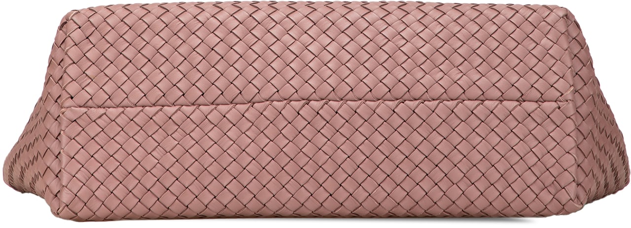 Bottega Veneta Medium Lambskin Intreccio Cabat Tote Roze