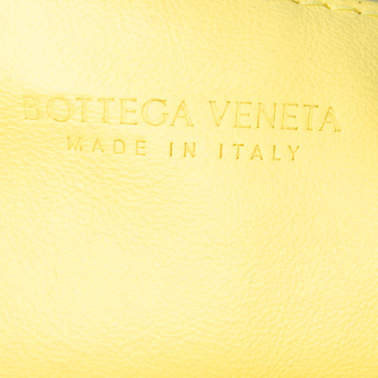 Bottega Veneta Mini Calfskin Double Knot Geel