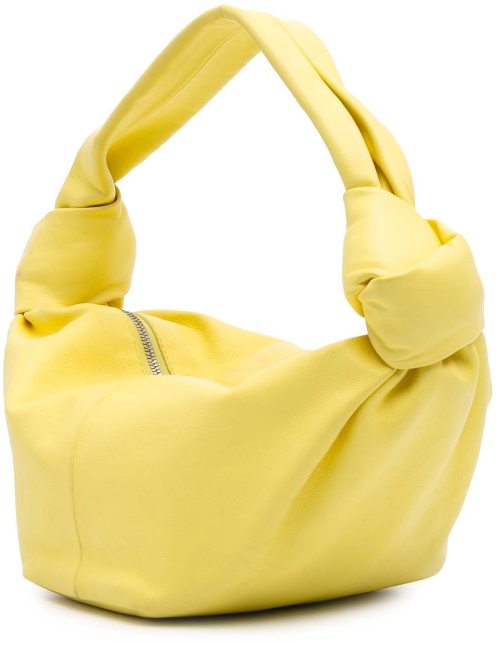 Bottega Veneta Mini Calfskin Double Knot Geel