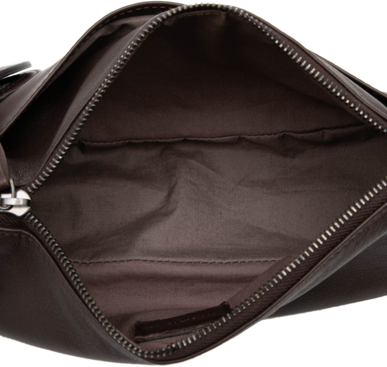 Bottega Veneta Intrecciato Trimmed Nappa Zipped Pouch Bruin