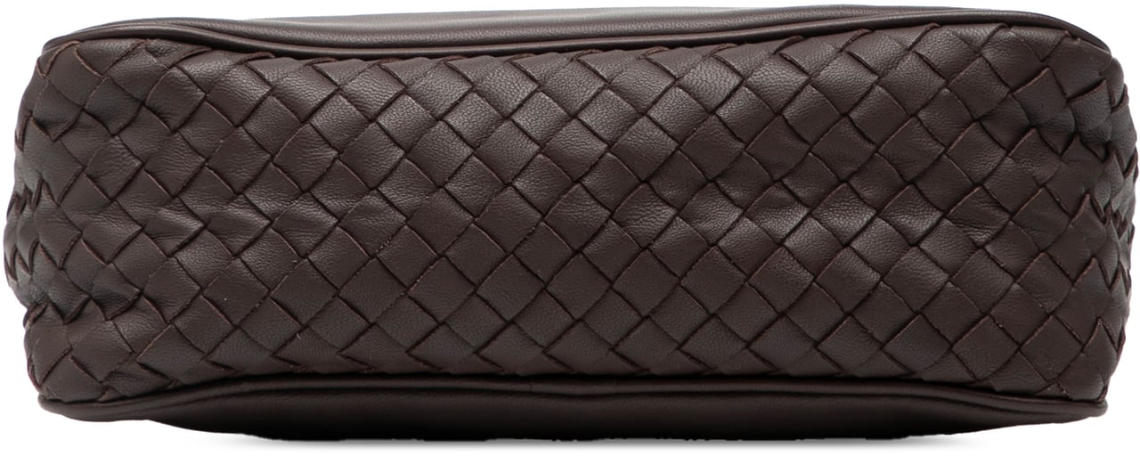 Bottega Veneta Intrecciato Trimmed Nappa Zipped Pouch Bruin