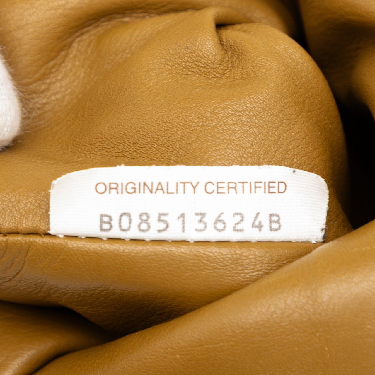 Bottega Veneta Lambskin The Mini Pouch Crossbody Bruin