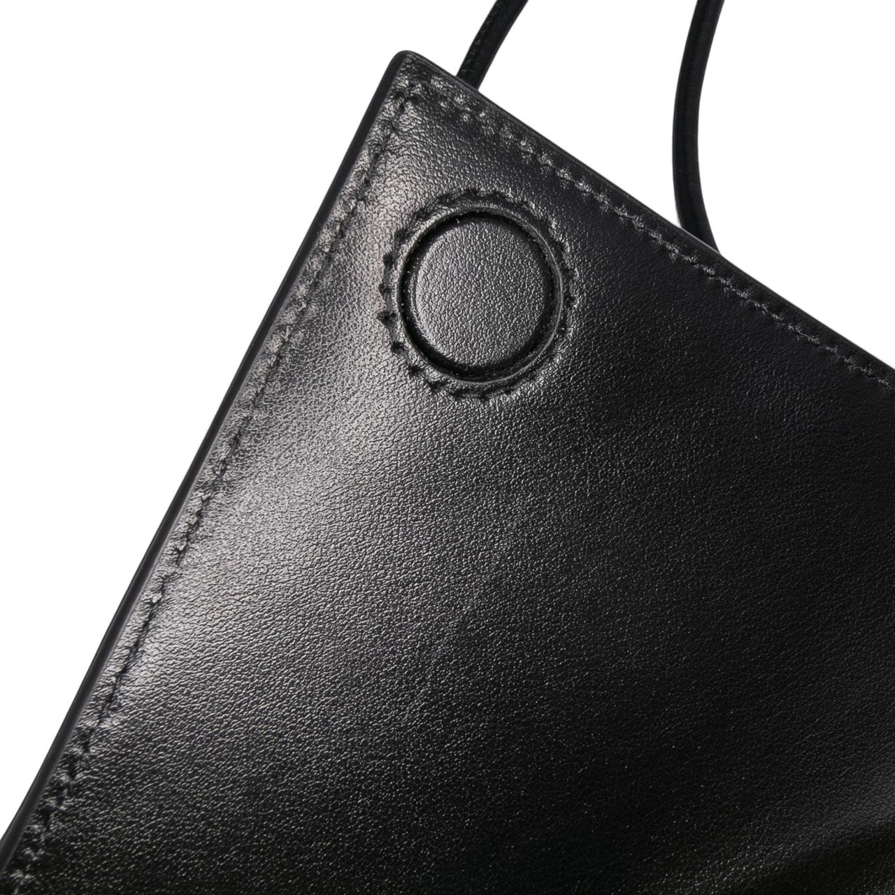 Bottega Veneta Calfskin Intrecciato Solstice Phone Pouch Zwart