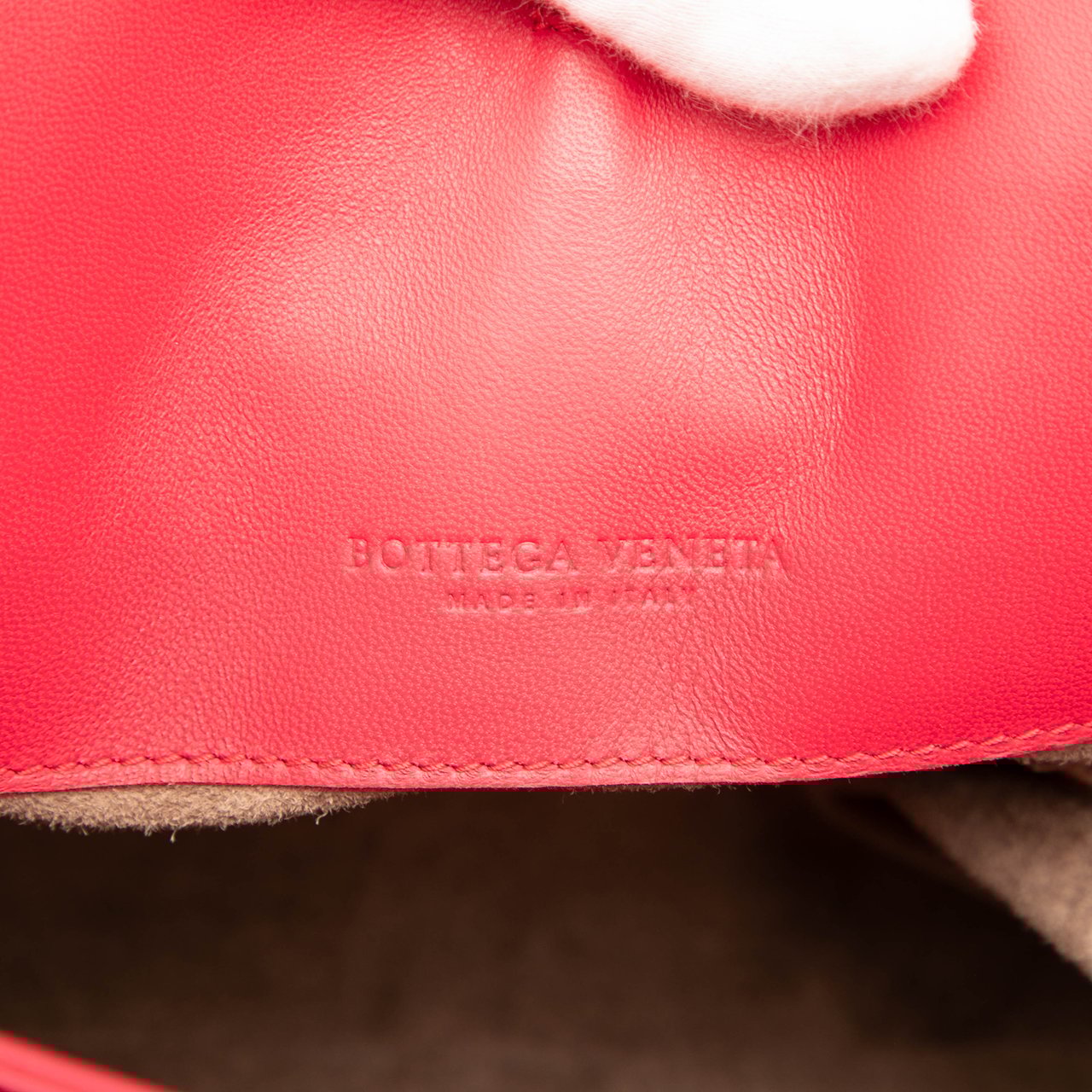 Bottega Veneta Nappa Intrecciato Milano Tote Rood