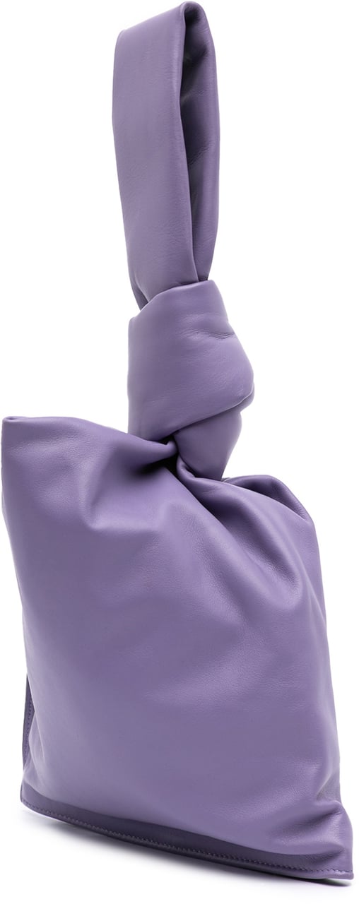 Bottega Veneta Mini Calfskin BV Twist Bag Paars