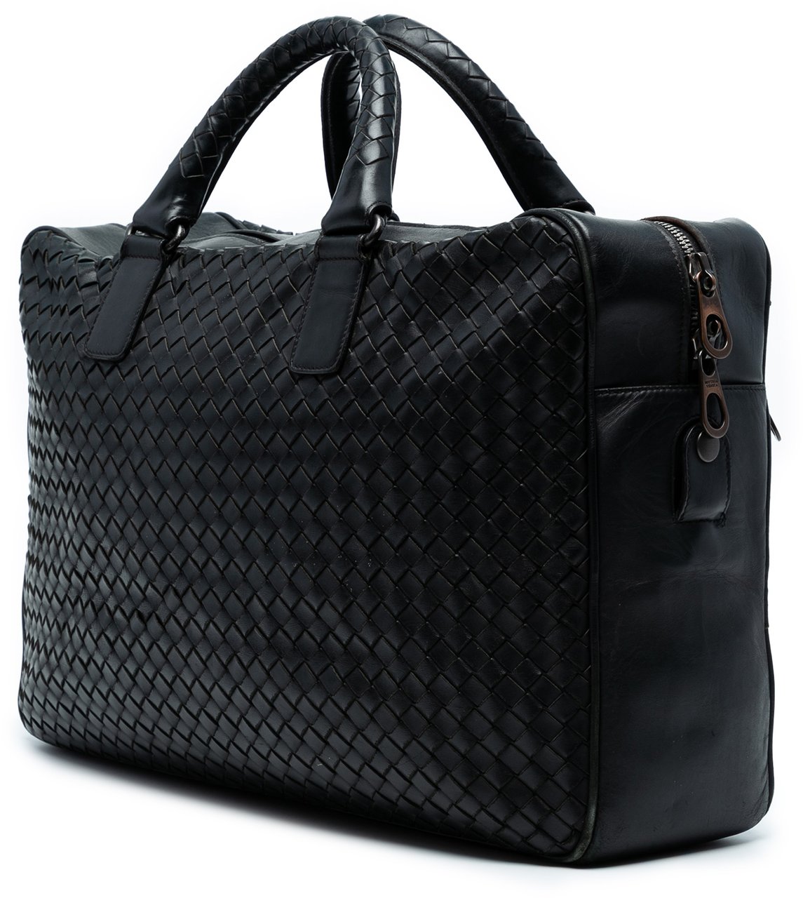 Bottega Veneta Nappa Intrecciato Business Bag Zwart