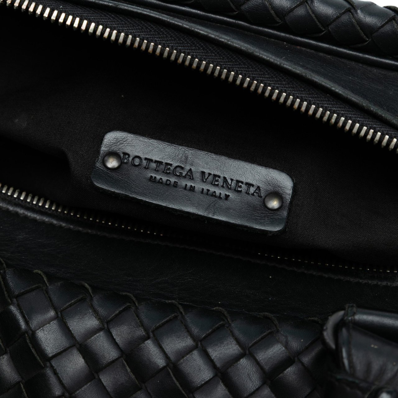 Bottega Veneta Nappa Intrecciato Business Bag Zwart