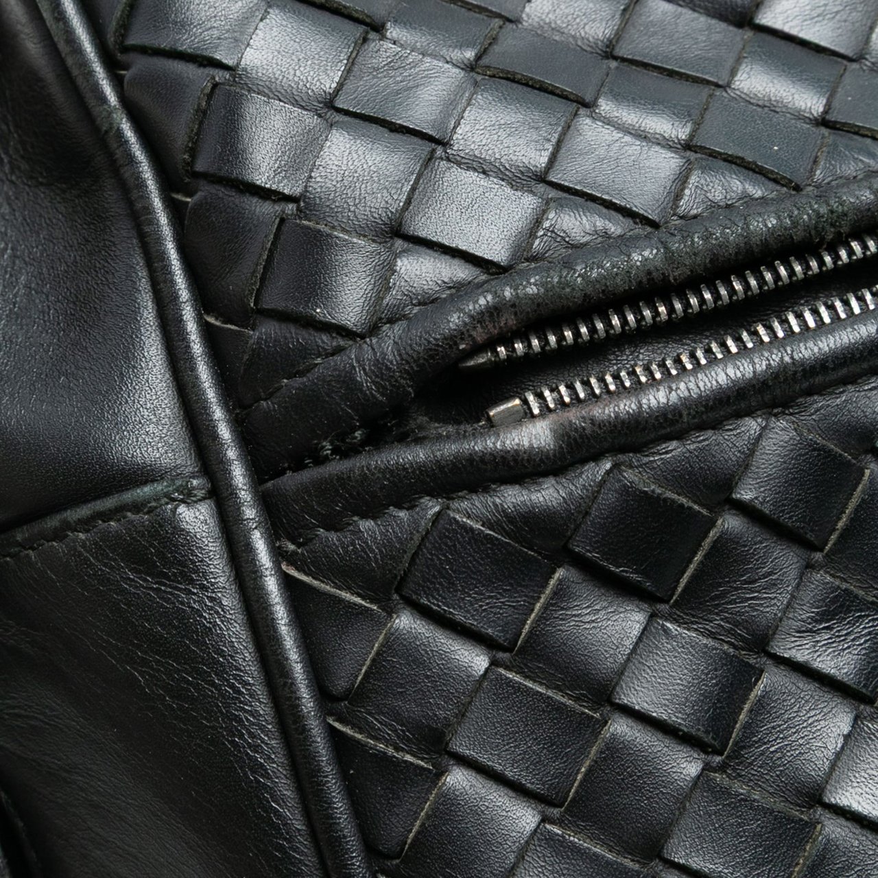 Bottega Veneta Nappa Intrecciato Business Bag Zwart