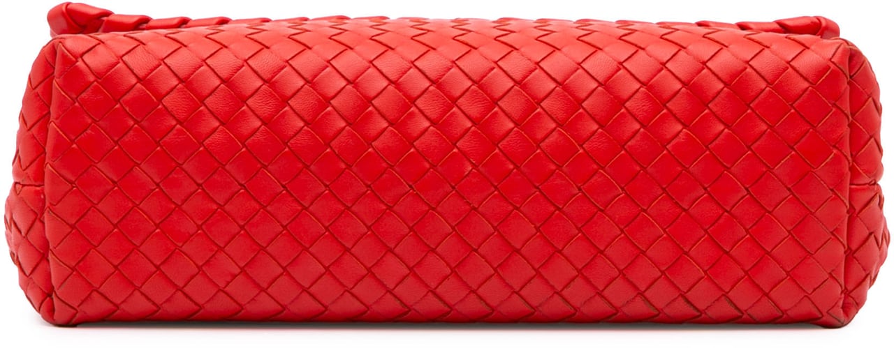 Bottega Veneta Large Nappa Intrecciato Olimpia Shoulder Bag Rood