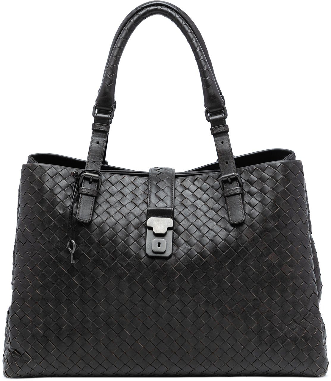 Bottega Veneta Medium Nappa Intrecciato Roma Tote Bruin