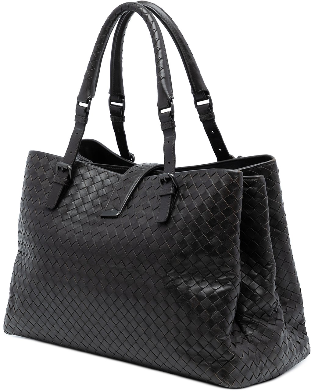 Bottega Veneta Medium Nappa Intrecciato Roma Tote Bruin
