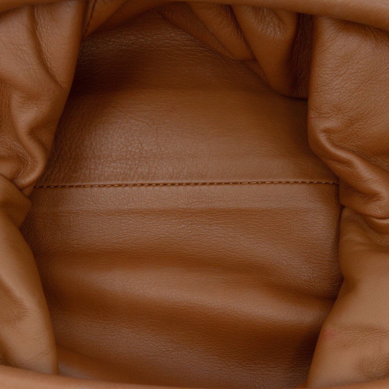 Bottega Veneta Lambskin The Mini Pouch Crossbody Bruin