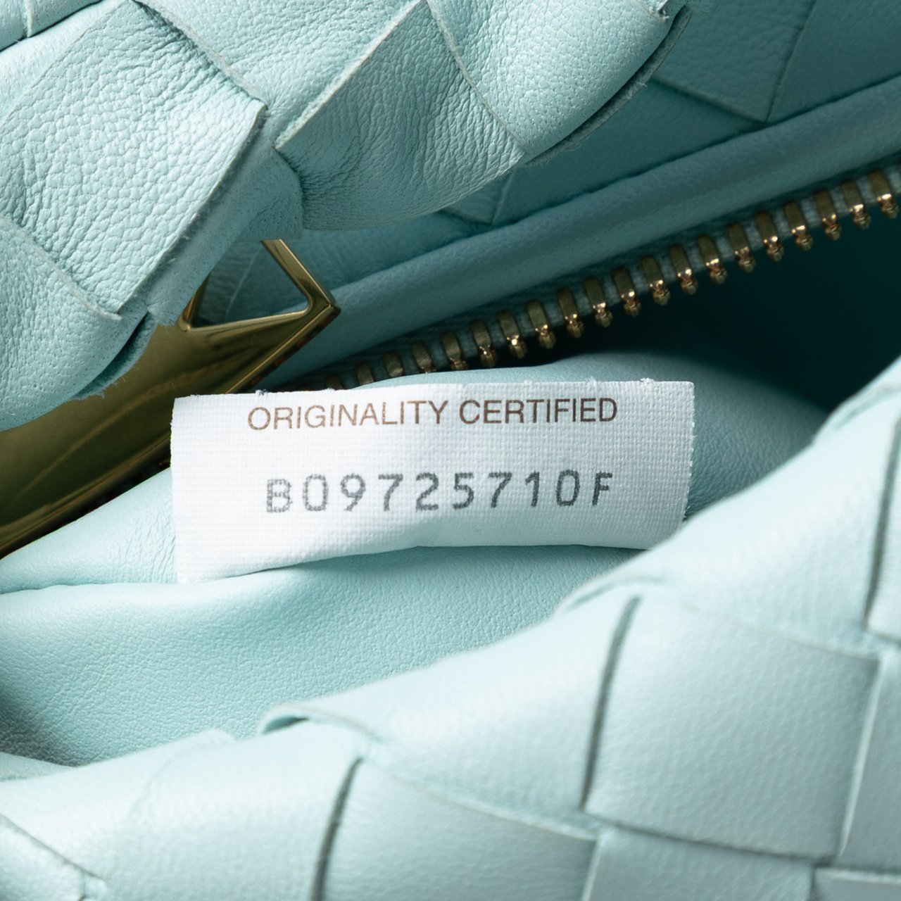 Bottega Veneta Candy Nappa Intrecciato Jodie Blauw