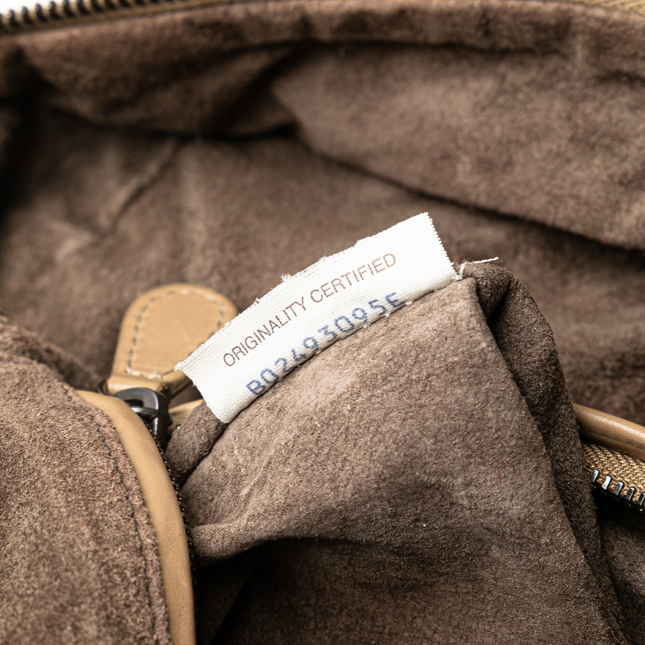 Bottega Veneta Intrecciato Trimmed Calfskin Handbag Bruin
