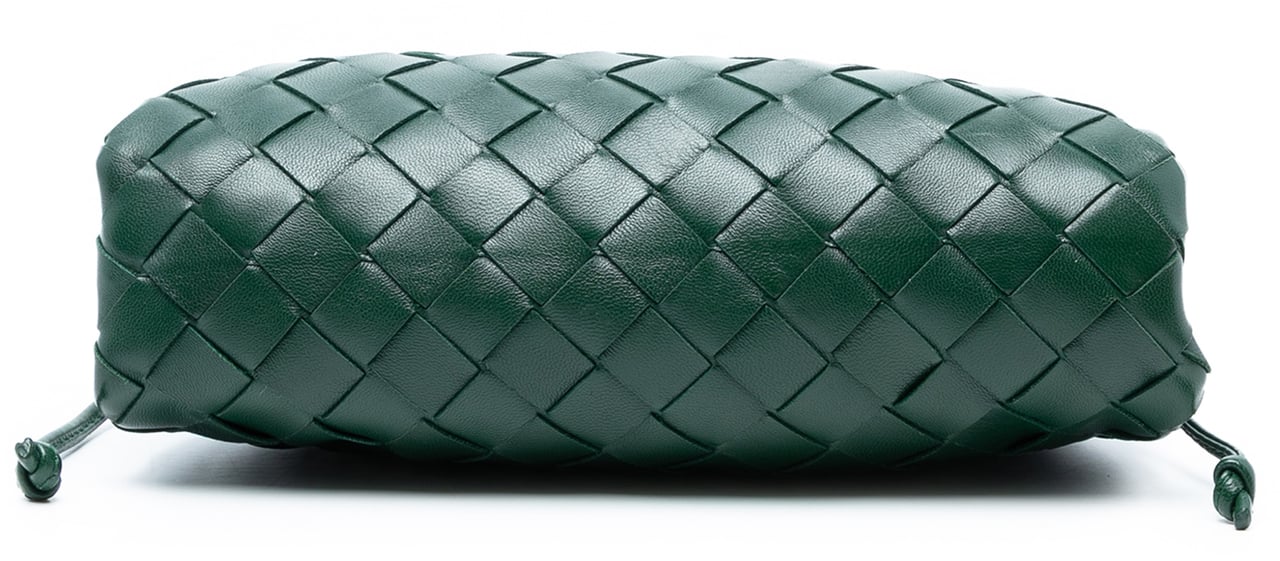 Bottega Veneta Nappa Intrecciato The Mini Pouch Crossbody Groen