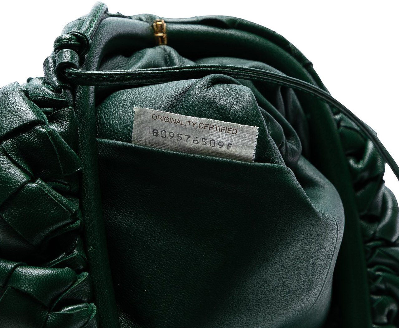 Bottega Veneta Nappa Intrecciato The Mini Pouch Crossbody Groen