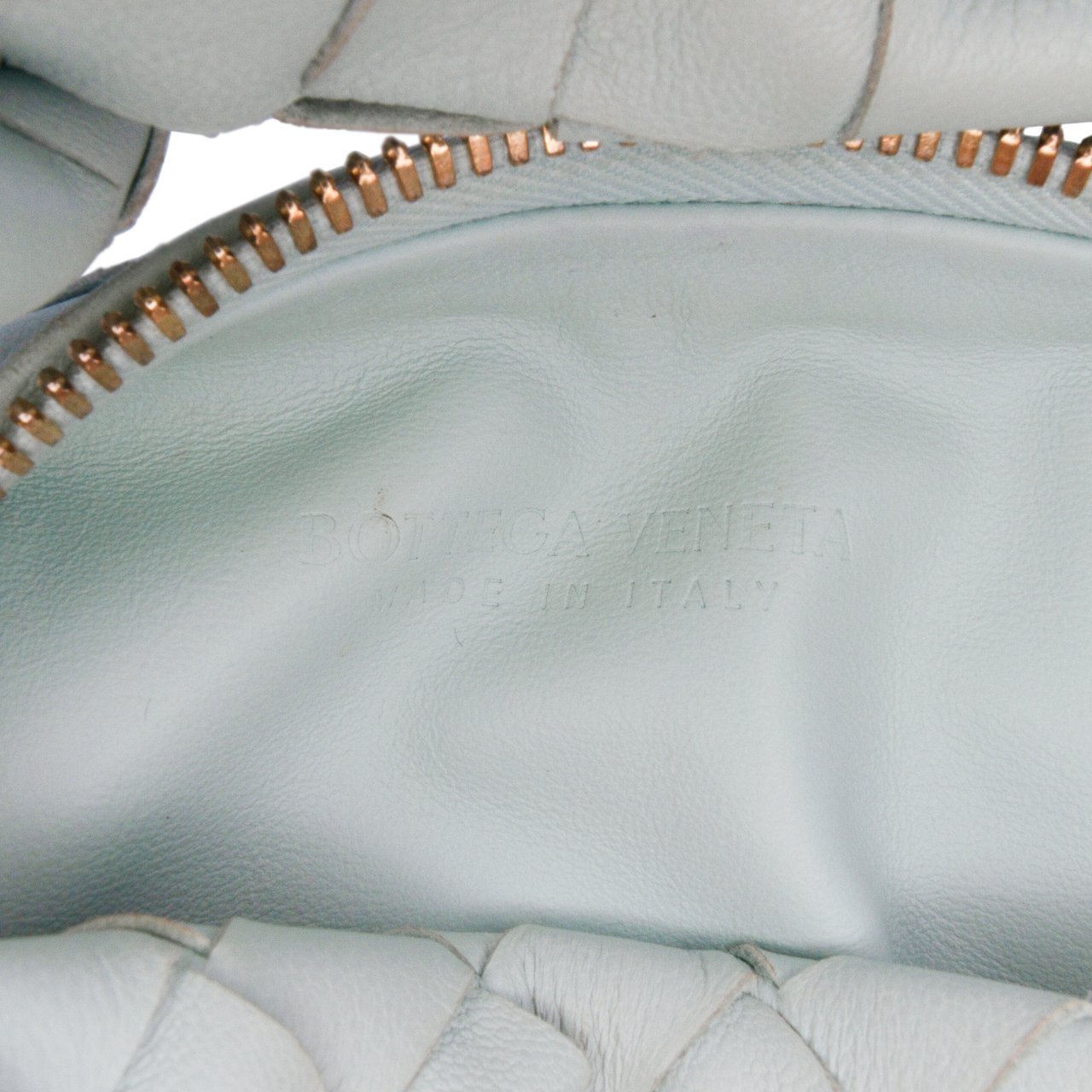 Bottega Veneta Mini Nappa Intrecciato Jodie Blauw
