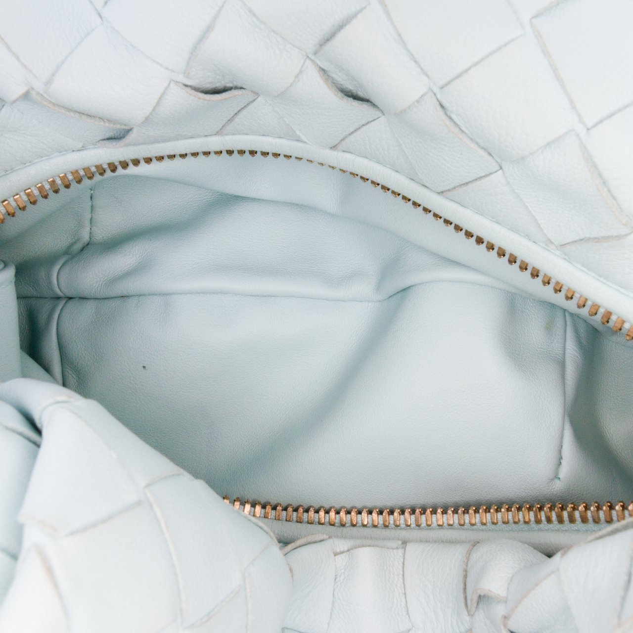 Bottega Veneta Mini Nappa Intrecciato Jodie Blauw