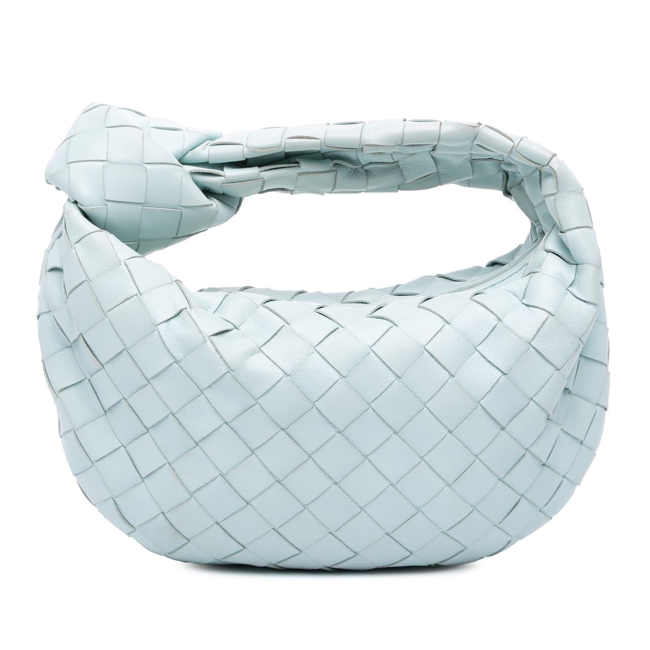 Bottega Veneta Mini Nappa Intrecciato Jodie Blauw