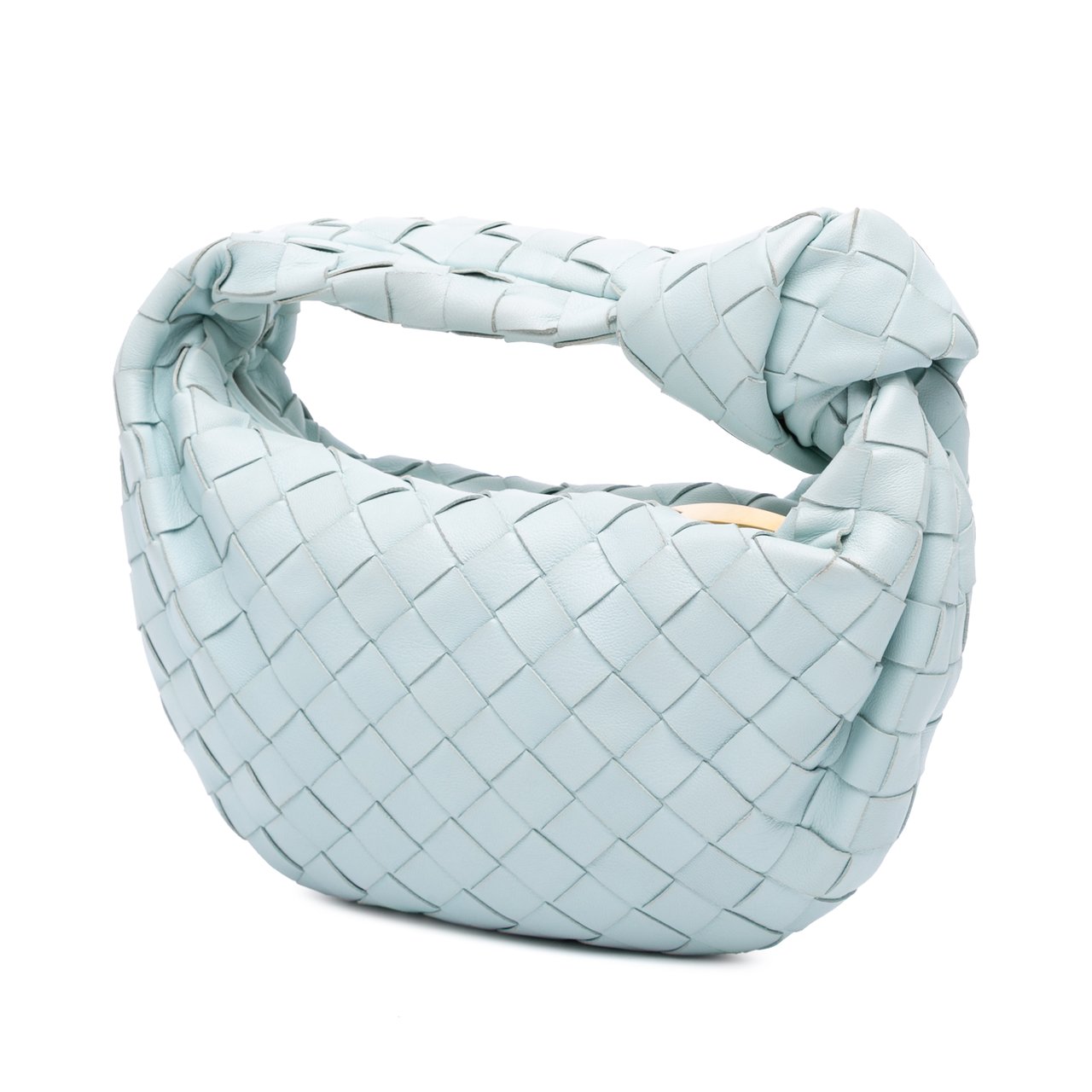 Bottega Veneta Mini Nappa Intrecciato Jodie Blauw