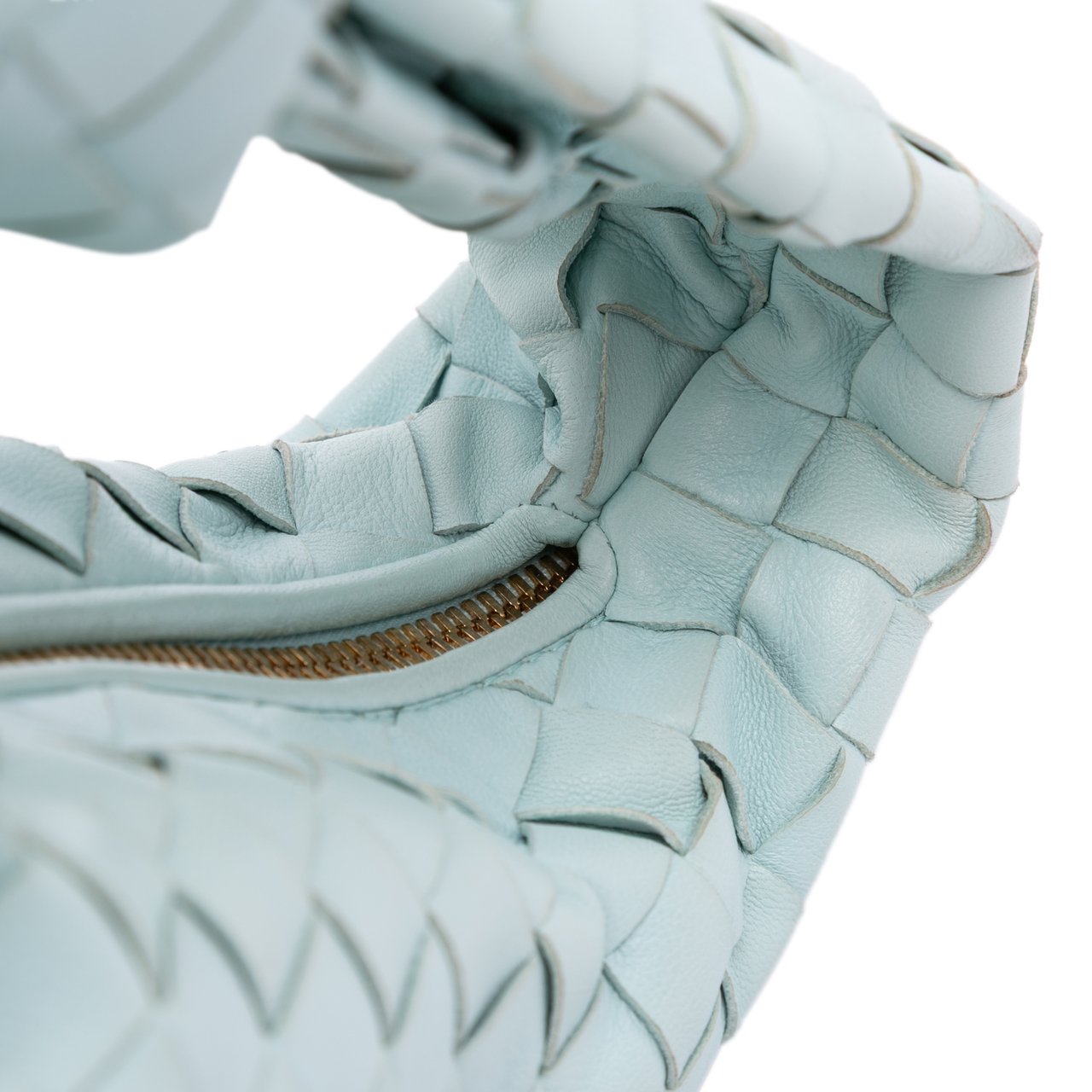 Bottega Veneta Mini Nappa Intrecciato Jodie Blauw