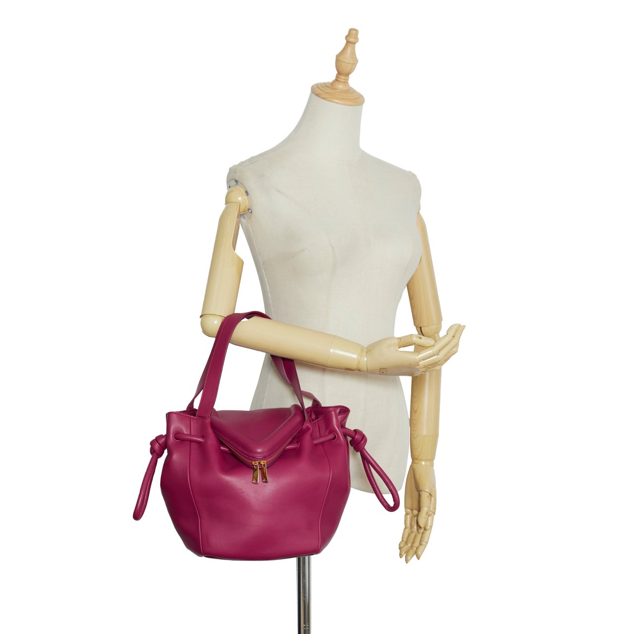 Bottega Veneta Beak Handbag Roze