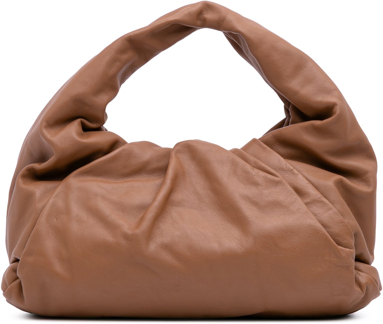 Bottega Veneta Lambskin The Shoulder Pouch Bruin