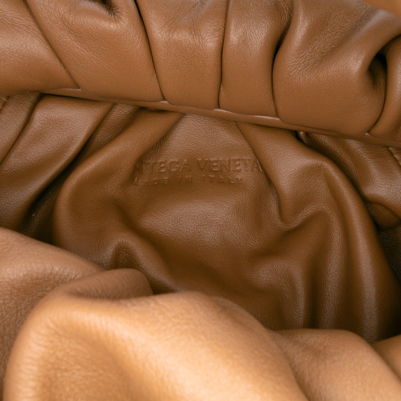 Bottega Veneta Lambskin The Shoulder Pouch Bruin