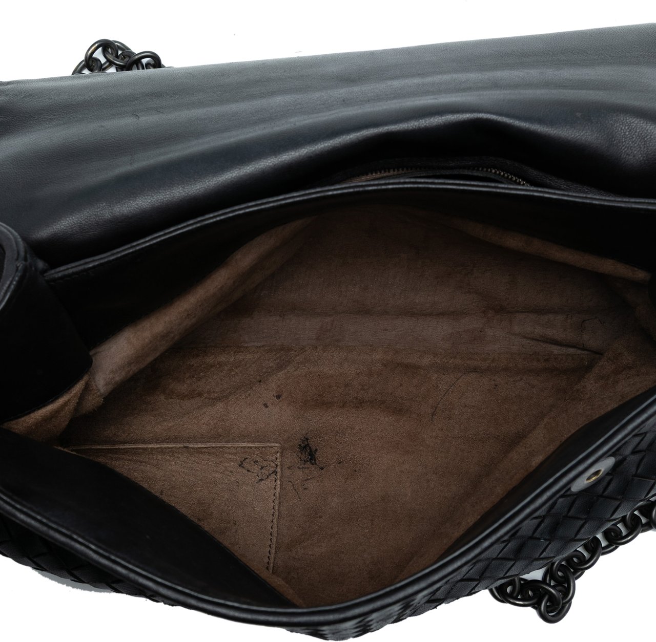 Bottega Veneta Medium Nappa Intrecciato Olimpia Shoulder Bag Zwart