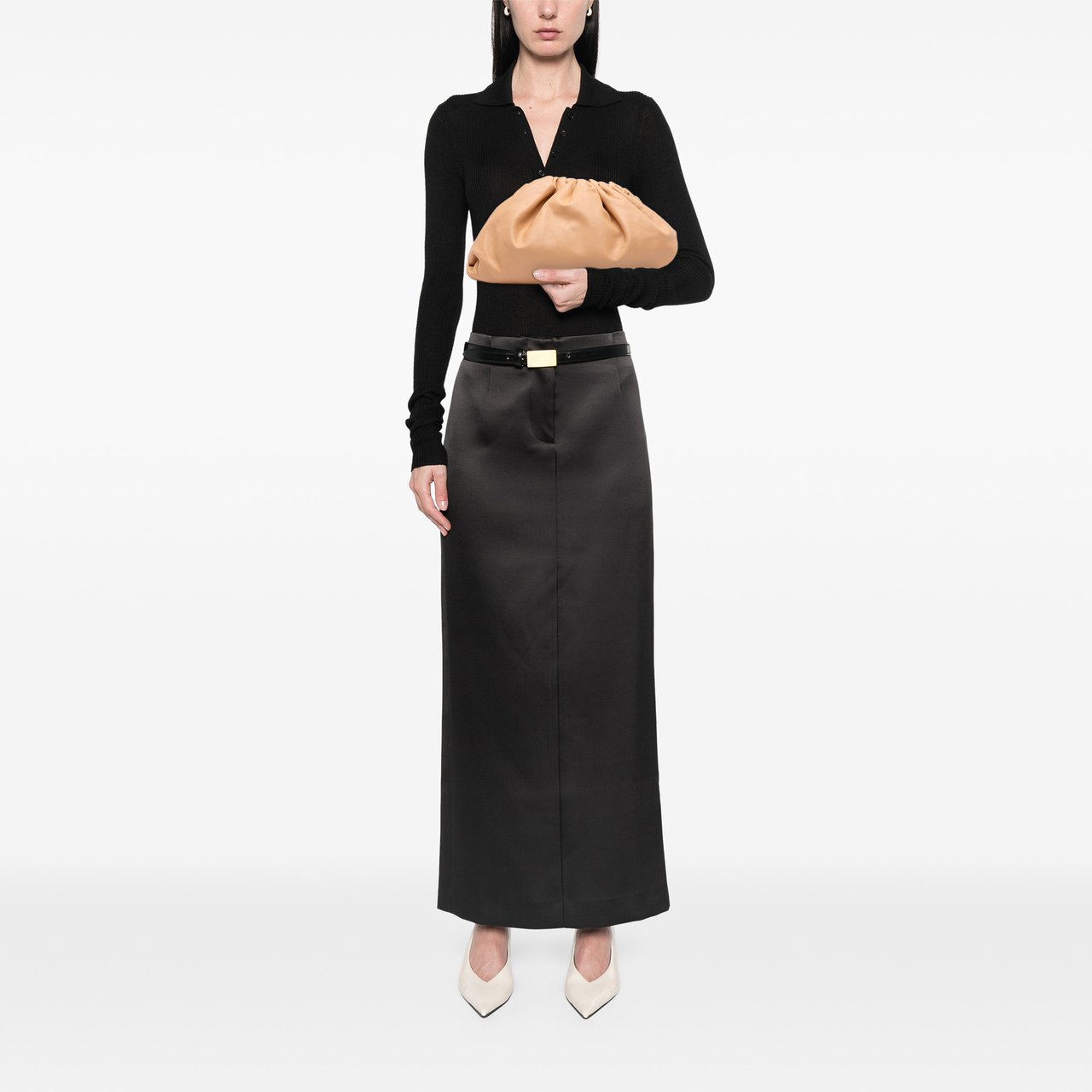 Bottega Veneta Lambskin The Pouch Bruin
